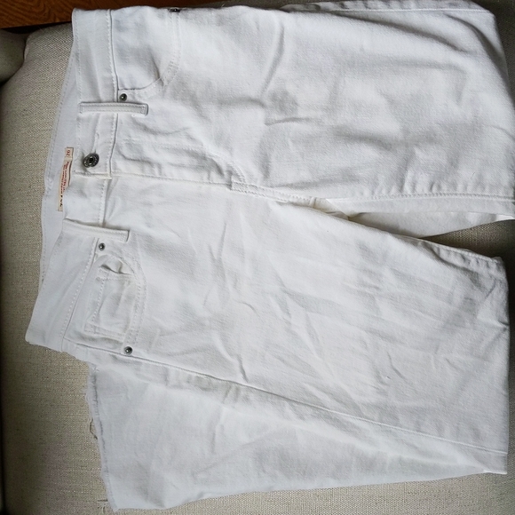 Levi's 724 high rise ankle white jeans - Picture 4 of 5